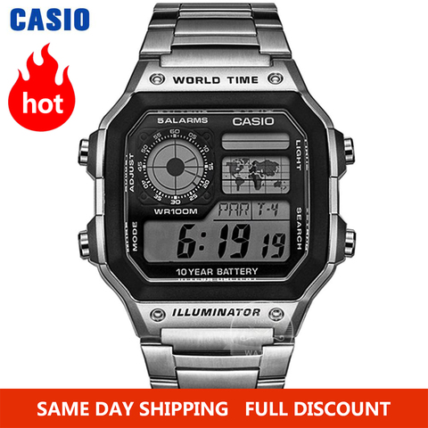 Casio Watch for men top luxury set 100m Waterproof Sport quartz Watch LED  digital Military men