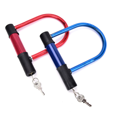 Universal Cycling Safety Bike U Lock Steel MTB Road Bike Cable Anti-theft Heavy Duty Lock Bicycle Accessories ► Photo 1/6