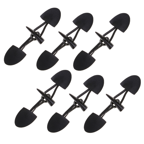 6 Pairs Black Leather Horn Toggle Buttons for Duffle Coat Jacket Fasteners ► Photo 1/6