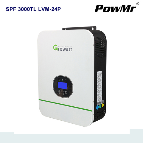 Growatt  Hybrid Inverter 3KW  Solar Inverter Split Phase MPPT Inverter Pure Sine Wave Built-in MPPT Output Voltage 110-120VAC ► Photo 1/6