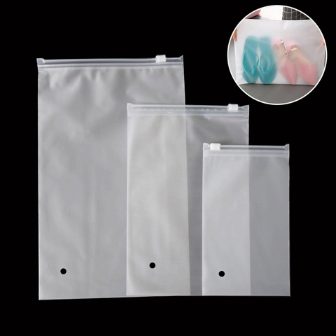 Ziplock Bag Matte Plastic Package Bag Zipper Lock Storage Pouch Bag T-shirts/Clothes/Shoes/Make up Packaging Bag Organizer ► Photo 1/6