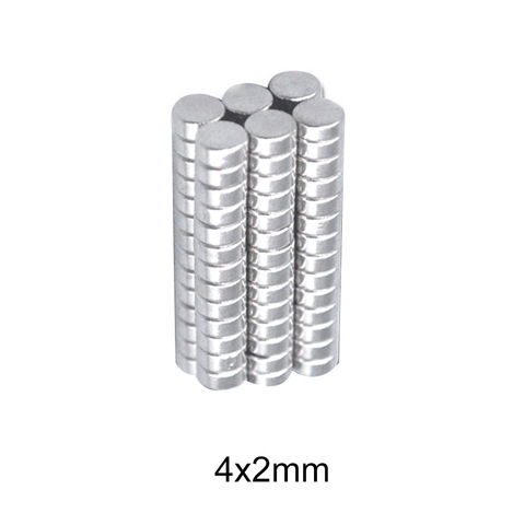 100~2500pcs 4x2 electro magnetics Rare Earth Magnets disc 4x2mm Small Round Magnets 4mm*2mm Permanent Neodymium Magnet 4*2 mm ► Photo 1/6