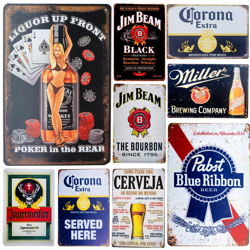 Metal Tin Sign beer poster  Decor Bar Pub Home Vintage Retro 