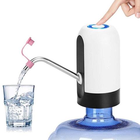 Portable Electronic Water Bottle Pump Wireless USB Charged Electric Water Dispenser Pump Home Office Hand Press Water Pumps ► Photo 1/6