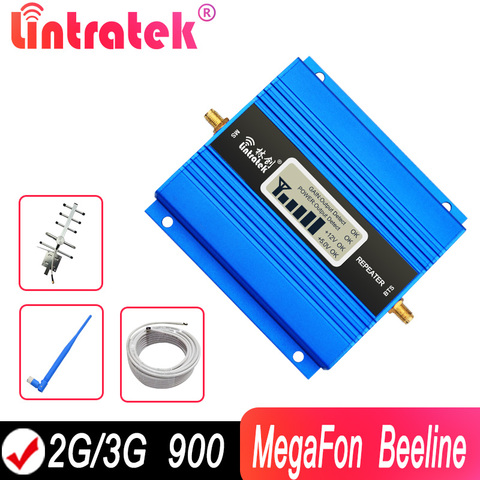 Lintratek 2G 900 Call Signal Repeater Kit 900mhz GSM Mobile Booster Set 3G UMTS Band 8 Russia Amplifier For MegaFon or Beeline ► Photo 1/6