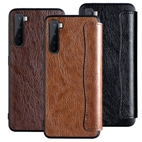 Luxury Flip case for Oneplus Nord 7T Pro 8 Pro 6 6T anti finger print No dirty coque case for Oneplus 8 Nord 5G Z NO Magnet ► Photo 1/6