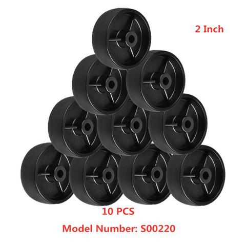 10 Pcs/Lot Casters Factory Direct 2 Inch black Pp Single Wheel Inner Hole 6cm Light Plastic Piece Diameter 5cm Furniture ► Photo 1/6