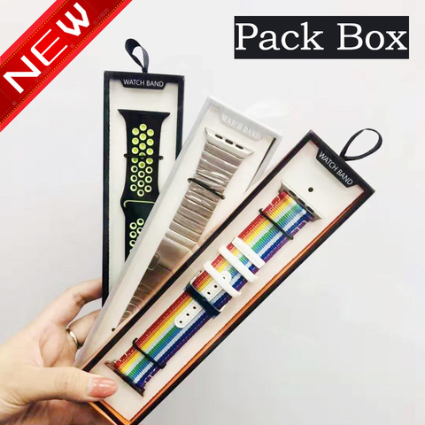 Simple Watch Strap Box Case for Apple Watch Band Box Paper Pack 38/40/42/44MM for Leather Silicone Nylon Milanese Band 20MM 22MM ► Photo 1/6
