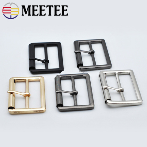 Meetee 4/10pcs 40/50mm Metal Tri-Glide Pin Buckles for Bags Shoes Strap Adjust Roller Belt Buckle DIY Webbing Leather Accessory ► Photo 1/6