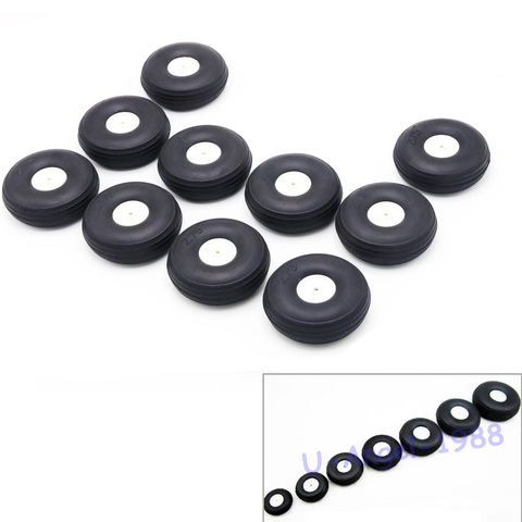 2pcs/lot High elastic rubber wheel for Rc Fixed-wing airplane(diameter 25/32/45/50/55/64/70/76MM ) can for DIY robot tires ► Photo 1/6