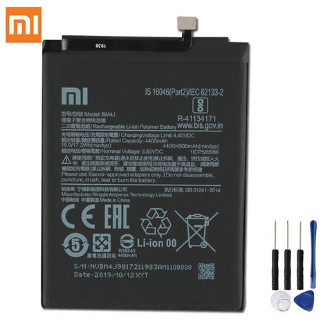 Original XIAOMI BM4J Replacement Phone Battery For Xiaomi Redmi Note 8 Pro Redmi note8 Pro Authentic Phone Batteries 4500mAh ► Photo 1/6