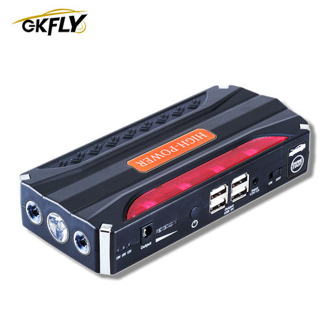 GKFLY MultiFunction Emergency Car Jump Starter 12V 600A Portable Power Bank Car Charger Battery Booster Starting Device Cables ► Photo 1/6