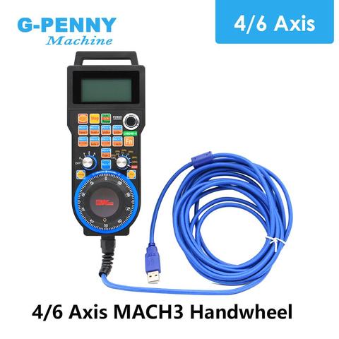 XHC 4 Axis / 6 Axis MACH3 USB CNC Handwheel MPG Manual USB wire cable 5 meters for lathe and turning center CNC Engrave machine ► Photo 1/6