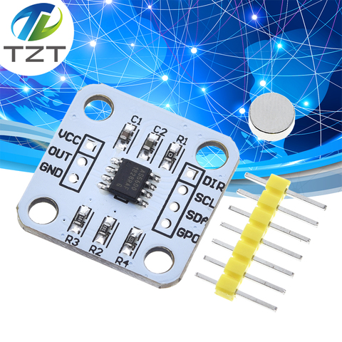 AS5600 magnetic encoder magnetic induction angle measurement sensor module 12bit high precision For aduino ► Photo 1/6