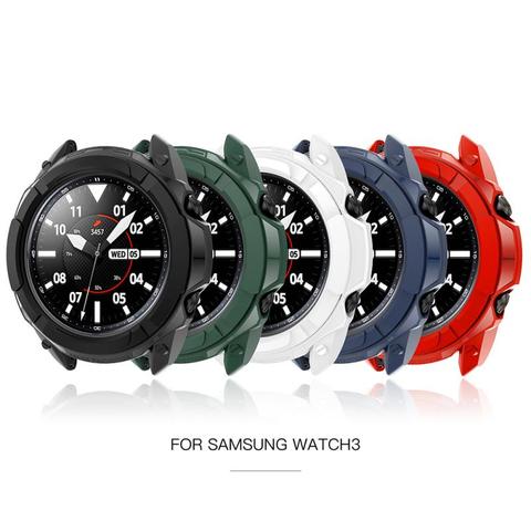 TPU Anti-drop Protective Case Cover For Samsung Galaxy 3 Watch 41mm/45mm Band Protect Cover Protective Shell Watch Accessories ► Photo 1/6