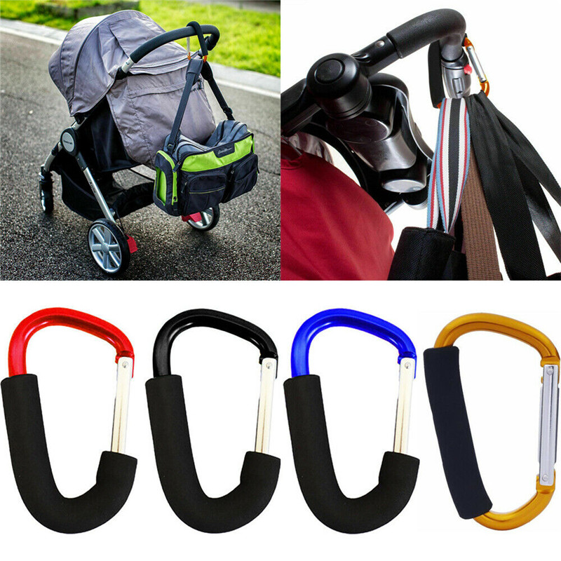 Safety Buggy Mummy Clip Pram Pushchair Stroller Shopping Trolley Bag Hook ONE 