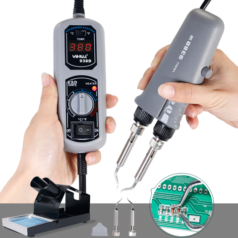 YIHUA 938D Mini TweezersPortable Hot Tweezers Mini Soldering Station 110V/220V for BGA SMD Soldering Iron Station For Soldering ► Photo 1/6