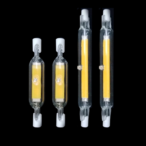 LED R7S Glass Tube COB Bulb 78MM 20W 118MM 40W R7S Corn Lamp J78 J118 Replace Halogen Light 50W 90W AC 220V 230V Lampadas ► Photo 1/6