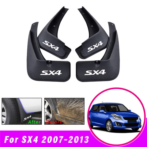 Car Mud Flap for Suzuki SX4 2007 2008 2009 2010 2011 2012 2013 Hatchback Crossover Mudguard Splash Guards for Fender Mudflaps ► Photo 1/6