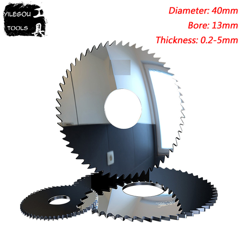 40mm Tungsten Steel Milling Cutter, 40x13mm Solid TCT Circular Saw Blades Cutting stainless Steel. Thickness 0.2-5mm (Bore 13mm) ► Photo 1/6