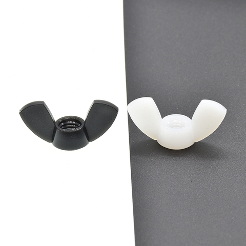 DIN315  Hand Tighten Black And White Nylon Nut Wingnut Butterfly Nut Ingot Plastic Wing Nuts M3 M4 M5 M6 M8 M10 M12 ► Photo 1/4