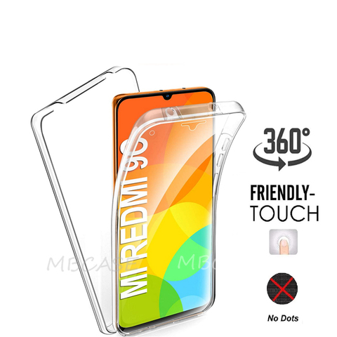 360 Double Silicone Phone Cases for Xiaomi Redmi 9C NFC 9AT 9 C 9 AT Full Body PC+TPU Cover for Redmi Note 9 Pro 9S Max Funda ► Photo 1/6
