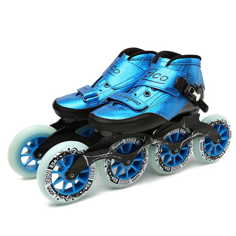Speed Skates Carbon Fiber 4*90/100/110mm Professional Inline Skates 4 Wheels Street Racing Skating Patines Similar Powerslide ► Photo 1/6