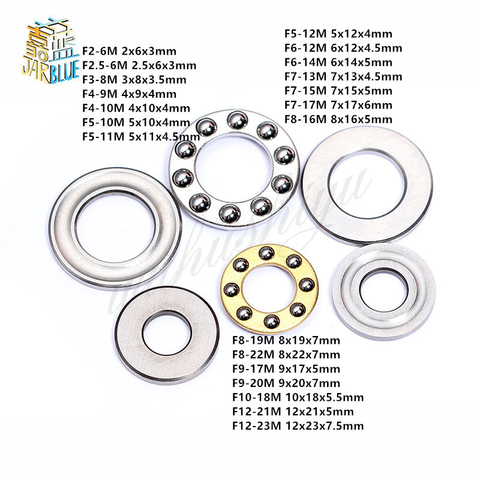 10PCS F2-6M To F12-23M Mini 3-in-1 Plane Axial Ball Bearing Thrust Bearing ► Photo 1/2