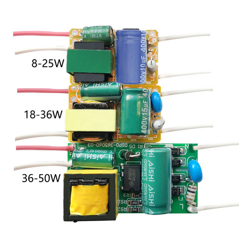 8W 18W 25W 36W 50W 300mA LED Driver 60W 80W 600mA Constant Current Light Transformer AC175-265V Power Adapter For LED Bulb DIY ► Photo 1/6