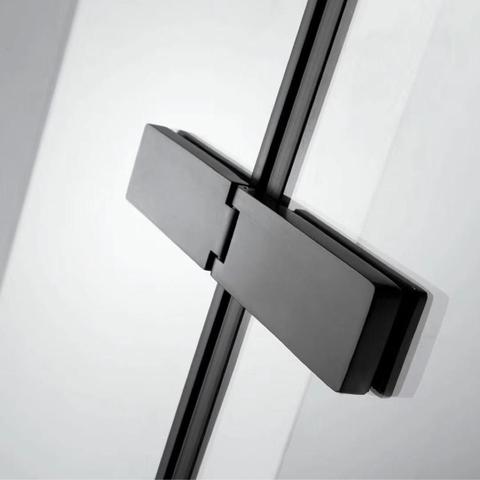 Durable Long Glass door hinge Door Hinges Black Decorate Hinge For Home Furniture Hardware bathroom Large Door hinge Glass clamp ► Photo 1/6