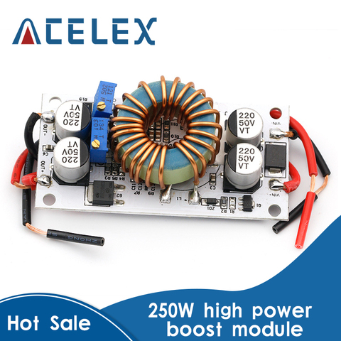 1pcs DC-DC boost converter Constant Current Mobile Power supply 10A 250W LED Driver Step Up Module ► Photo 1/6