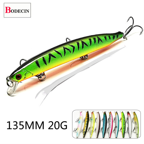 1pcs Minnow Crankbaits Wobblers For Trolling/Fish/Pike/Fishing Lure Tackle Winter Swimbait Big/Artificial Baits Carp Jerkbait ► Photo 1/6