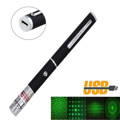 USB Green Red Laser pointer purple Lasers Sight 10000m 5mw hight Powerful Adjustable Focus Lazer lasers pen ► Photo 1/6