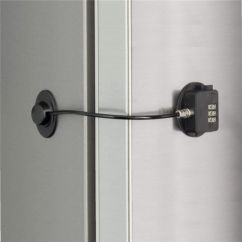 1 pc 3 Code Freezer Lock Security Fridge Refrigerator Door CLock Child Proof Winodw Lock Combination Toilet Lock ► Photo 1/6