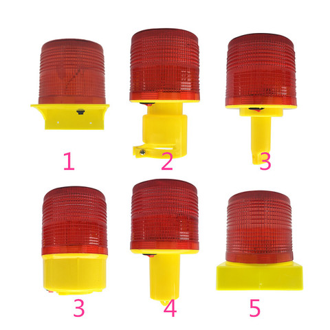 Solar Powered Traffic Warning Light,LED Solar Safety Signal Beacon Alarm Lamp 3 LED ► Photo 1/5