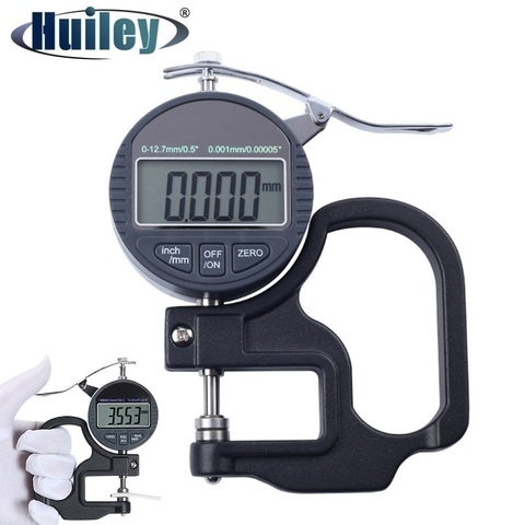 Flat Head Digital Caliper Gauge 0-25mm Thickness Gauge Digital Percentage Micrometer Film Cable Leather Paper Measuring Tools ► Photo 1/6