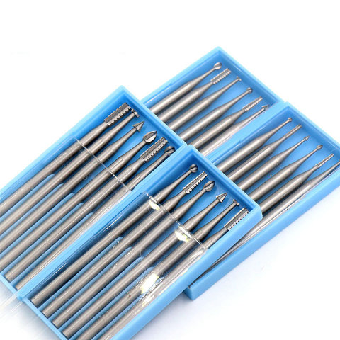 6pcs/box Dental Tungsten Carbide Burs 2.35mm Shank Head Dia 1.0/1.4/1.8/2.3mm ► Photo 1/5