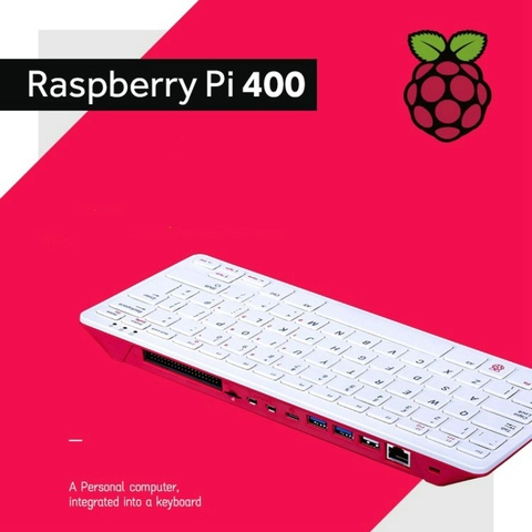 Raspberry pi 400 Computer Built Into a Keyboard with Official Mouse SD Card Power Adapter HDMI Cable Optional ► Photo 1/1