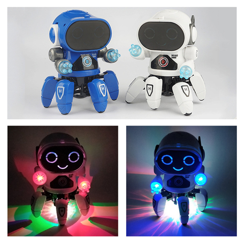 Smart Dancing Robot Electronic Walking Toys With Musical & LED Lighting Octopus Robot for kids Intelligent Kids gift ► Photo 1/6