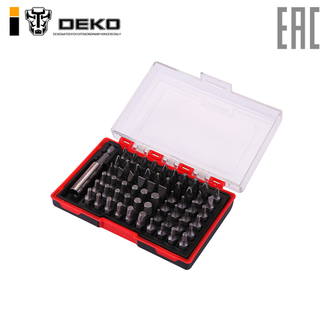 Set of bits with extension cord Deko premium (61 items) ► Photo 1/6