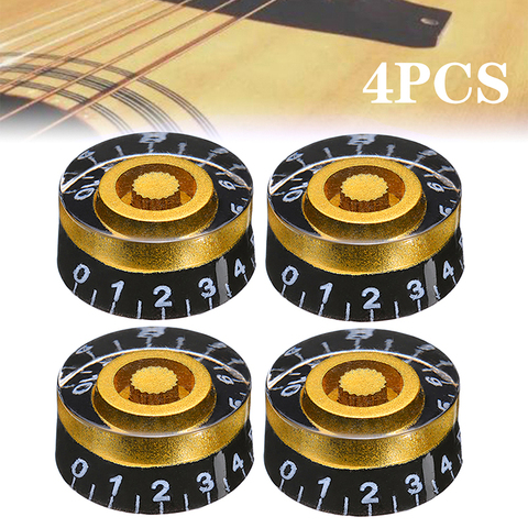 4Pcs Guitar Volume Button Cap Control Knobs Speed Volume Tone Knobs For Gibson For Les Paul Electric Guitar Accessories ► Photo 1/6