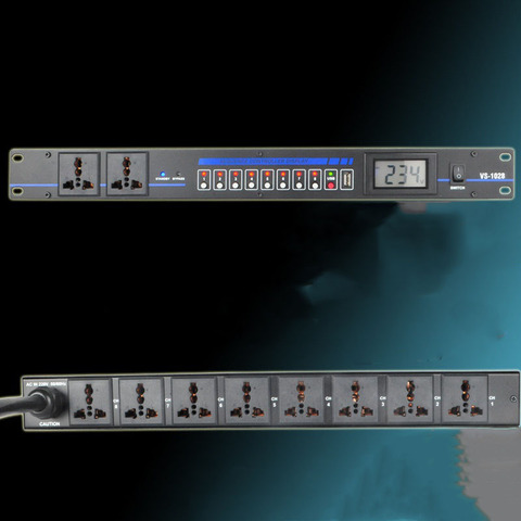 8/10/16 channels power sequencer timing sequence controller universal socket professional for stage conference power control ► Photo 1/1