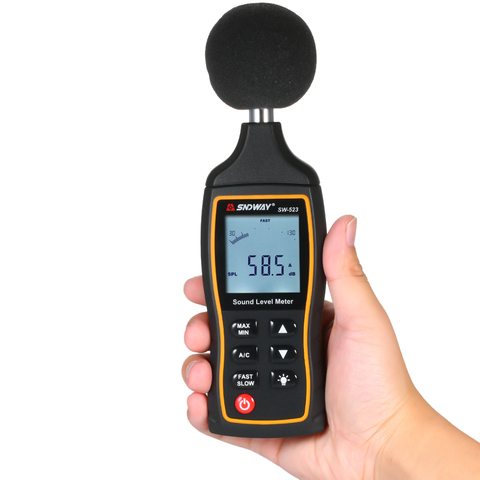 Sound Level Meter High Accuracy Decibel Meters Digital Sonometer Noise Meter with A C Weighting And Automatic Shifting Function ► Photo 1/6