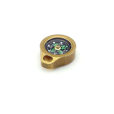 Outdoors Emergency Survival EDC Camping Hiking Pocket Brass Compass Portable Compass Navigation for Outdoor Act Keychain ► Photo 1/6