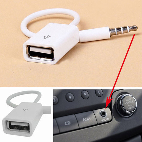 Car AUX Converter Cable Cord For Ford Focus 2 3 Fusion Mondeo 4 Kuga Chevrolet Cruze Lacetti Aveo Accessories ► Photo 1/6