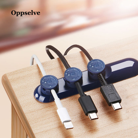 Oppselve Mobile Phone Cable Clip For Car Desktop Tidy Charger Cable Organizer For Data Cable Digital Wire Charging Cable Winder ► Photo 1/6