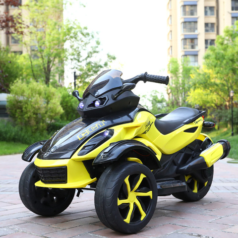 Children's Electric Motorcycle Boys Tricycle Electric Car Baby Dual Drive Motorbike for Kids Ride on Car Electric for Kid ► Photo 1/6