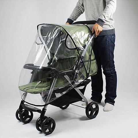 Universal Stroller Rain Cover Waterproof Wind Dust Shield Baby Stroller Pushchair Pram Rain Cover Transparent for Baby Strollers ► Photo 1/6