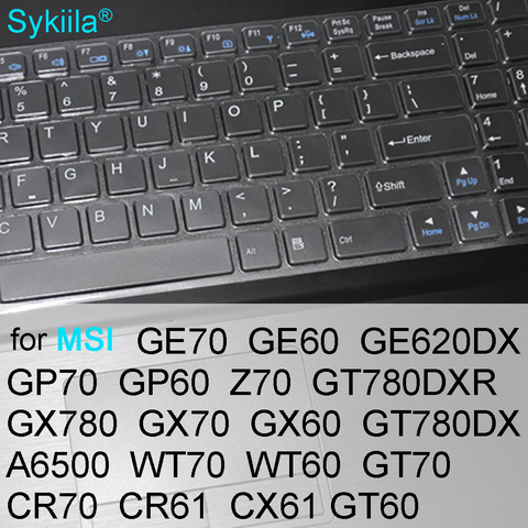 Keyboard Cover for MSI GP70 GP60 GE70 GE60 GT780DX GT70 GT60 GX780 GX70 GX60 WT70 WT60 CR70 CR61 CX61 Z70 Clear TPU Gaming Skin ► Photo 1/6