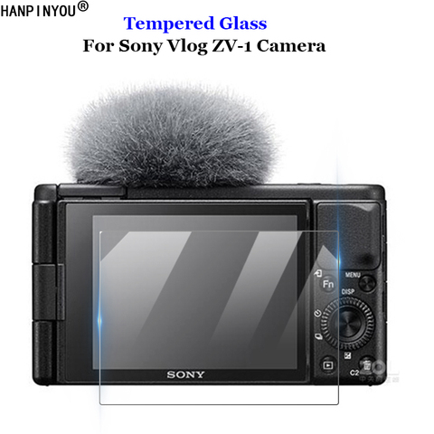 For Sony Vlog ZV1 ZV-1 ZV 1 Clear Tempered Glass 9H 2.5D Camera LCD Screen Protector Protective Film ► Photo 1/6